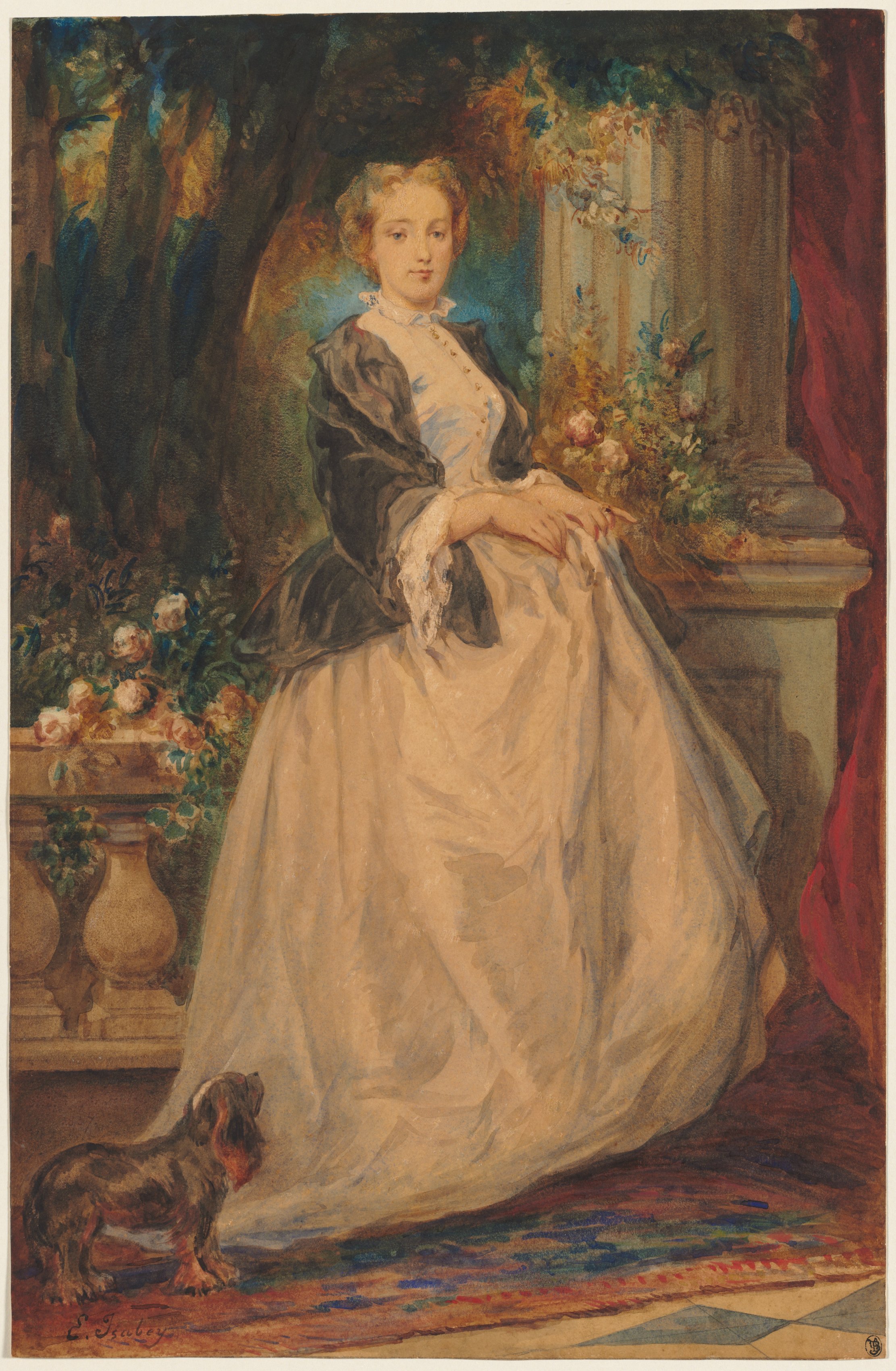 Eugène Isabey, Portrait of Madame Thomas (née Camille Boucher)