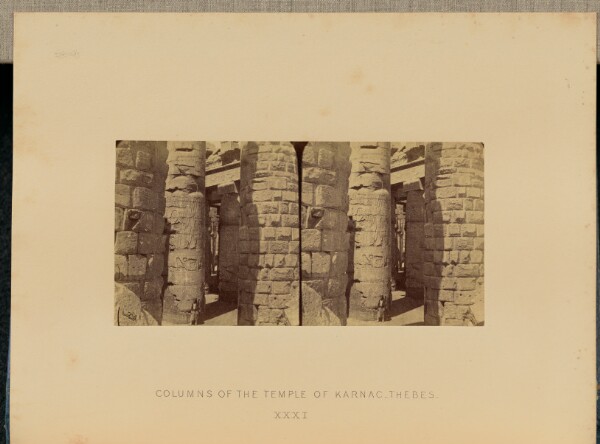Francis Frith, Columns of the Temple of Karnac, Thebes