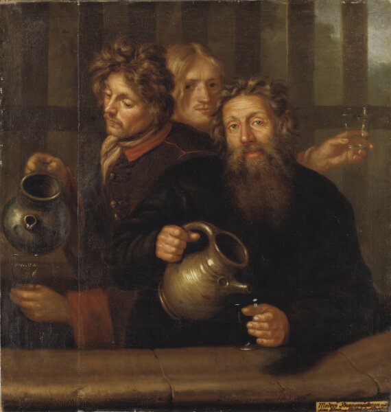 David Klöcker Ehrenstrahl (Attributed to), Brunnsmmästaren vid Medevi brunn och hans båda söner
