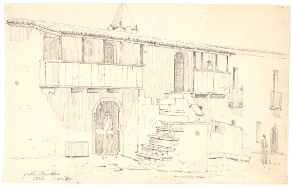Martinus Rørbye, Gade i Grotta Minarda i Abruzzo