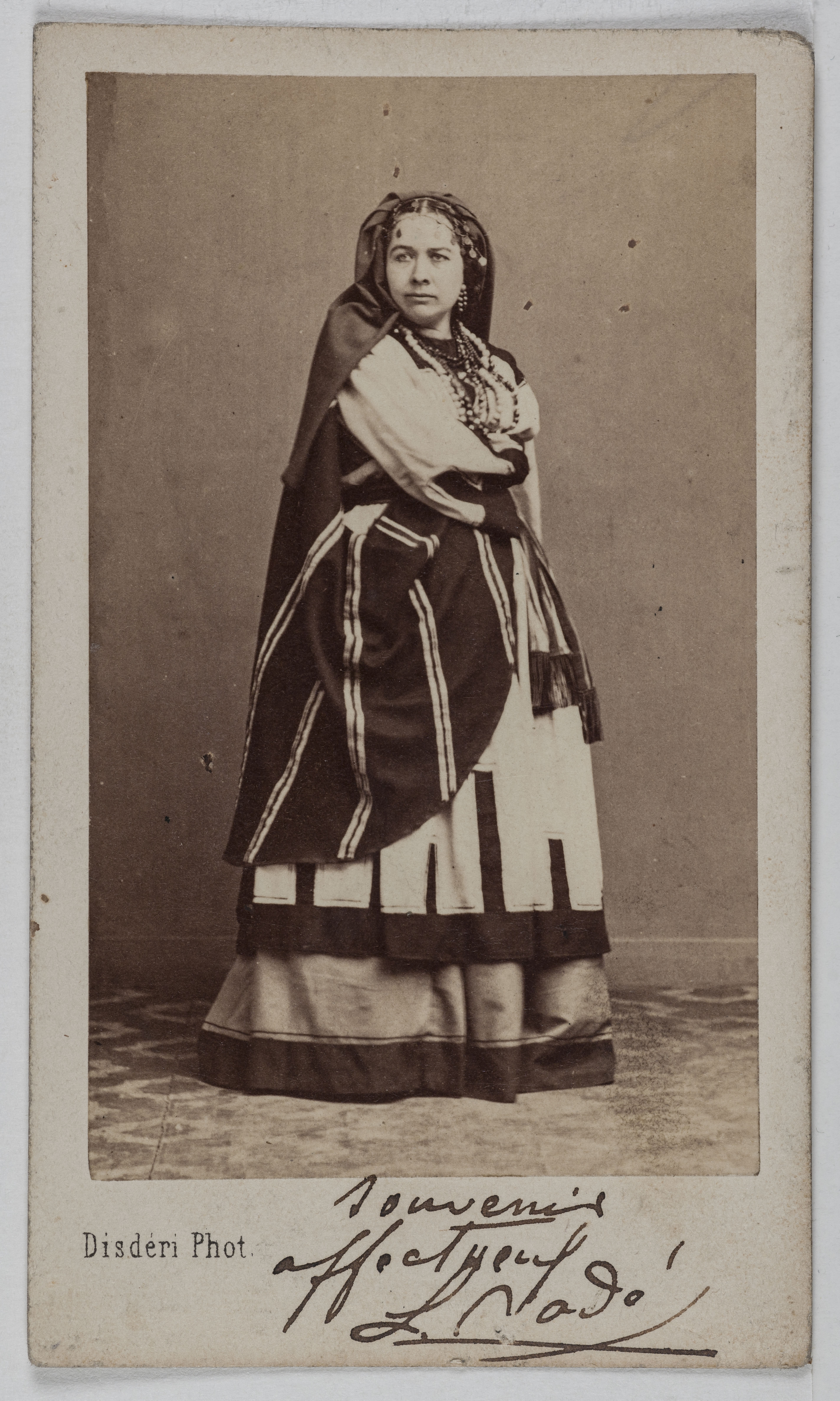André-Adolphe-Eugène Disdéri, Portrait de Lody Alice, (actrice)