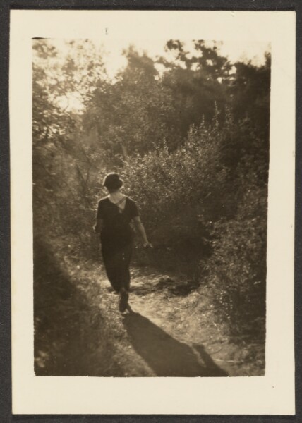 Louis Fleckenstein, [Figure Walking Outdoors]