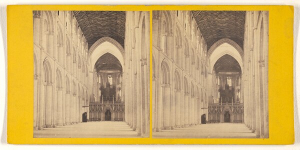 George Washington Wilson, Petersborough Cathedral - The Nave.