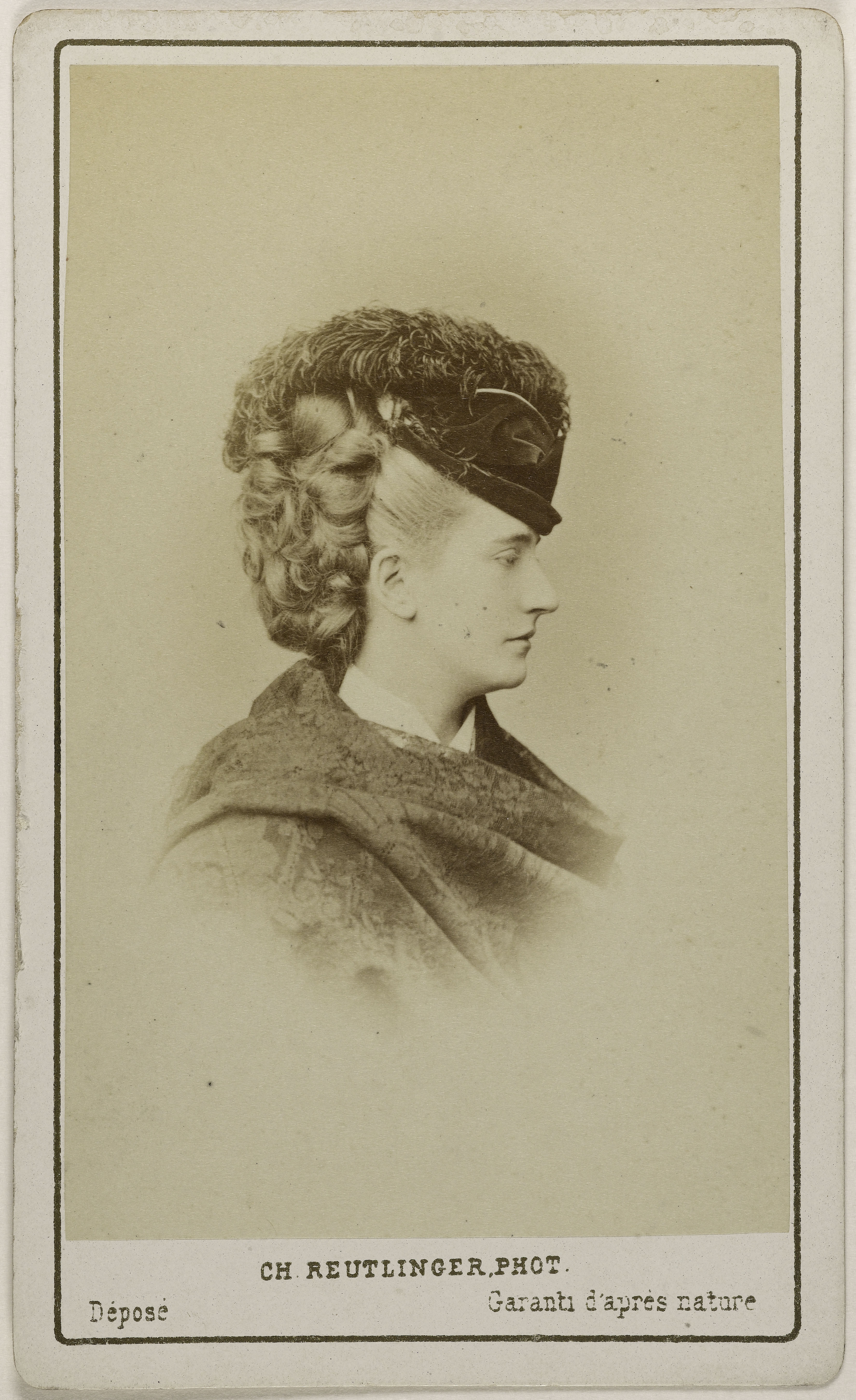 Charles Reutlinger, Portrait de mademoiselle de Belly, (actrice)