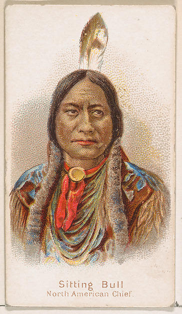 William S. Kimball & Company, Sitting Bull, North American Chief, from the Savage and Semi-Barbarous Chiefs and Rulers series (N189) issued by Wm. S. Kimball & Co.
