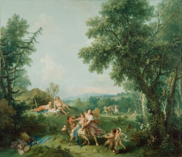 Francesco Zuccarelli, Landscape with the Education of Bacchus