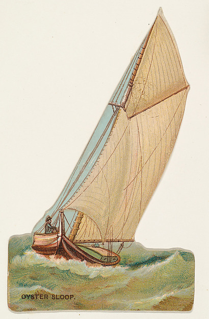 W. Duke, Sons & Co., Oyster Sloop, from the Types of Vessels series (N139) issued by Duke Sons & Co. to promote Honest Long Cut Tobacco