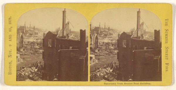 Unknown, Panorama from Boston Post Building. [The Summer Street Fire. Boston, Nov. 9 and 10, 1872.]
