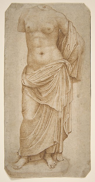 Marcantonio Raimondi, Study of an Antique Statue