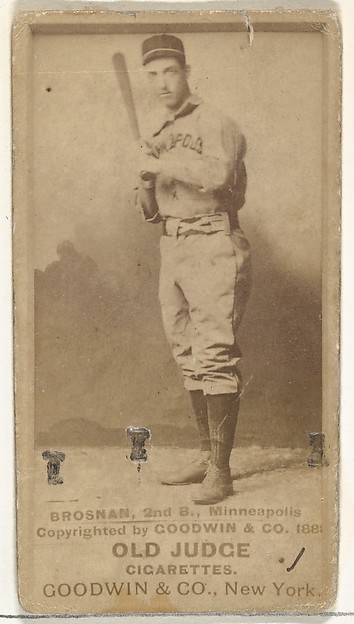 Goodwin & Company, Timothy J. Brosnan, 2nd Base, Minneapolis, from the Old Judge series (N172) for Old Judge Cigarettes