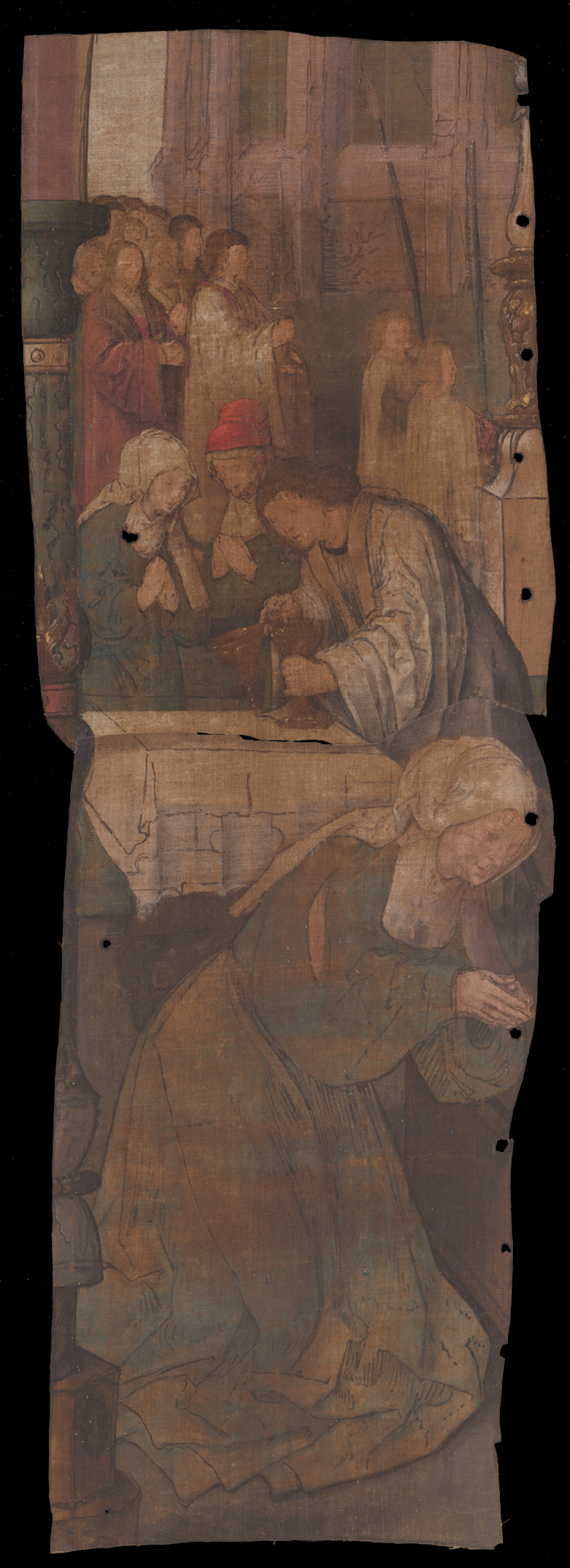 Jacob Cornelisz van Oostsanen, Het Mirakel van Amsterdam: Het mirakel ter heilige stede, het terugbrengen van de teruggekeerde hostie naar de Oude Kerk