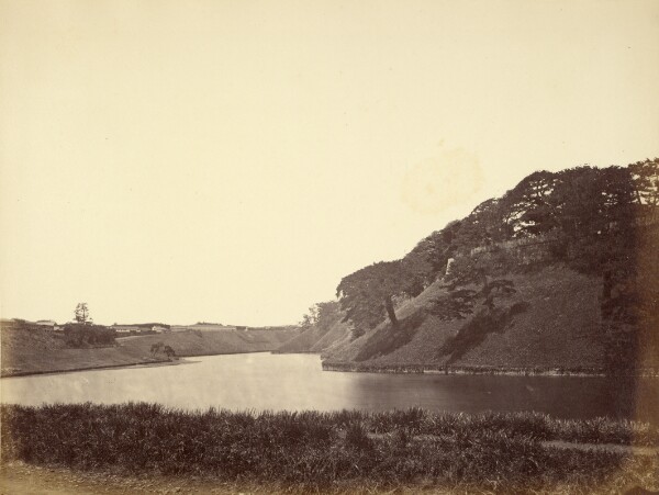 Felice Beato, View of the Moat at Edo Castle