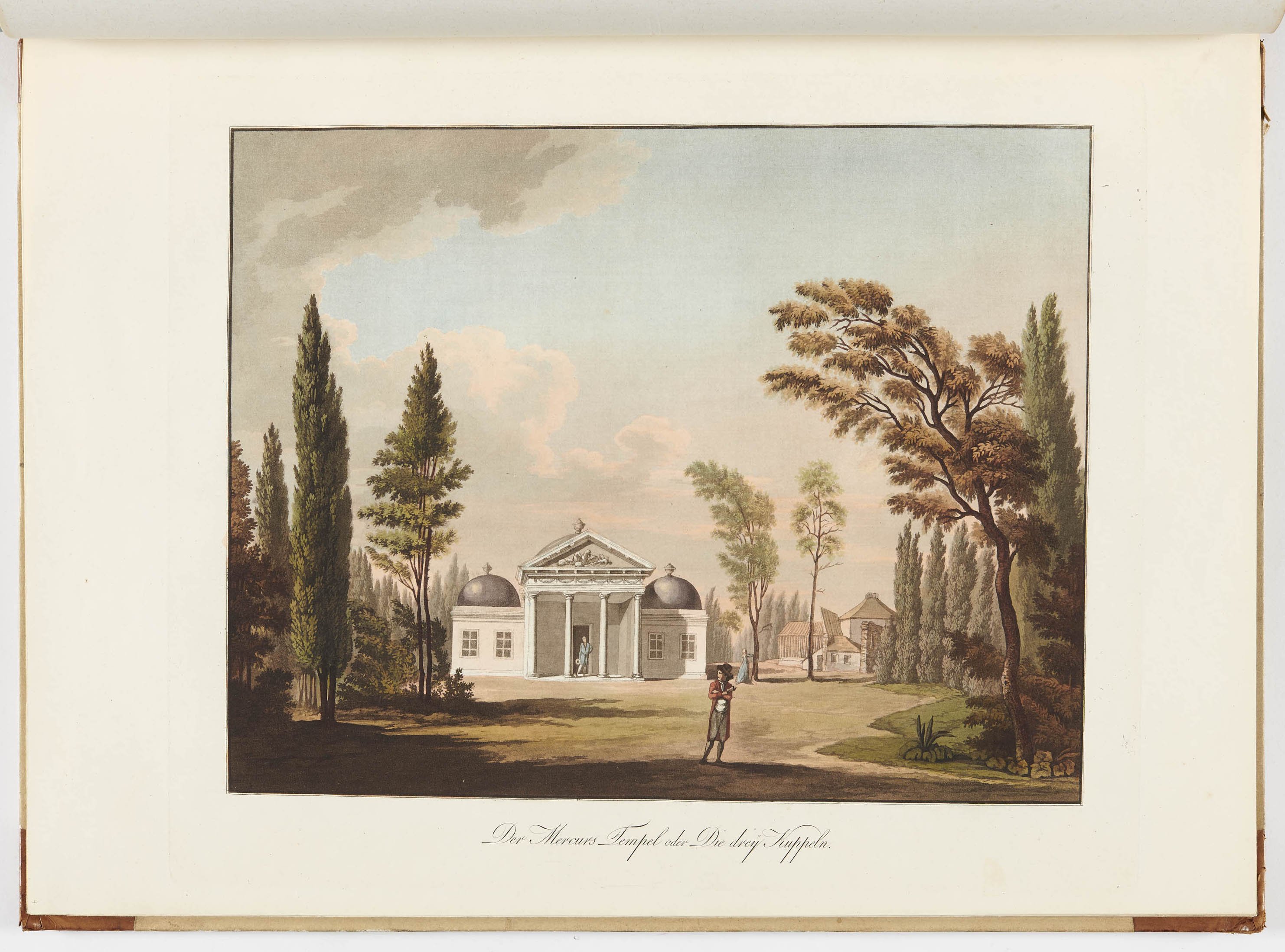 Johann Friedrich Frauenholz, "Der Mercurs Tempel oder Die drey Kuppeln" in Hohenheim
