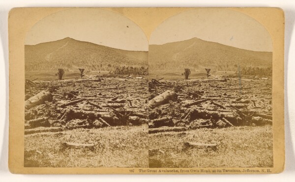 Benjamin West Kilburn, The Great Avalanche, from Owls Head, at its Terminus, Jefferson, N.H.