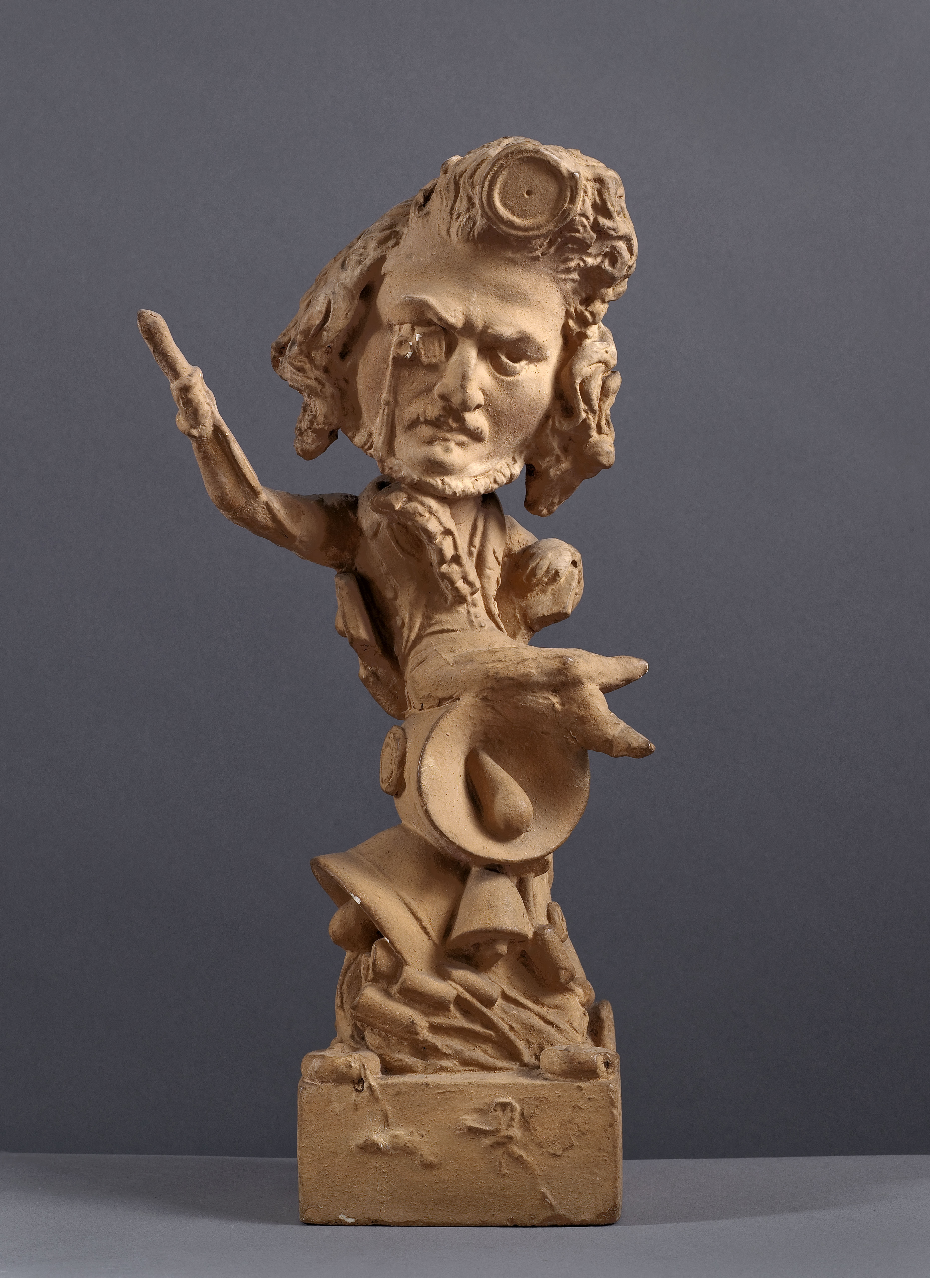 Jean Pierre Dantan, Portrait-charge de Louis-Antoine Julien (1812-1860), chef d'orchestre