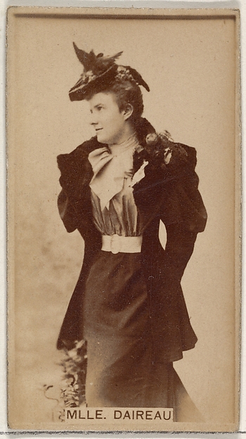 Allen & Ginter, Mlle. Daireaux, from the Actors and Actresses series (N45, Type 8) for Virginia Brights Cigarettes