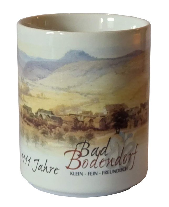 Dorfgemeinschaft Bad Bodendorf, Jubiläumstasse 1111 Jahre Bad Bodendorf mit Motiv Dorfansicht