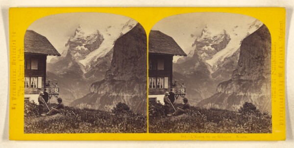 William England, L'Eiger vu de Murren. Suisse.
