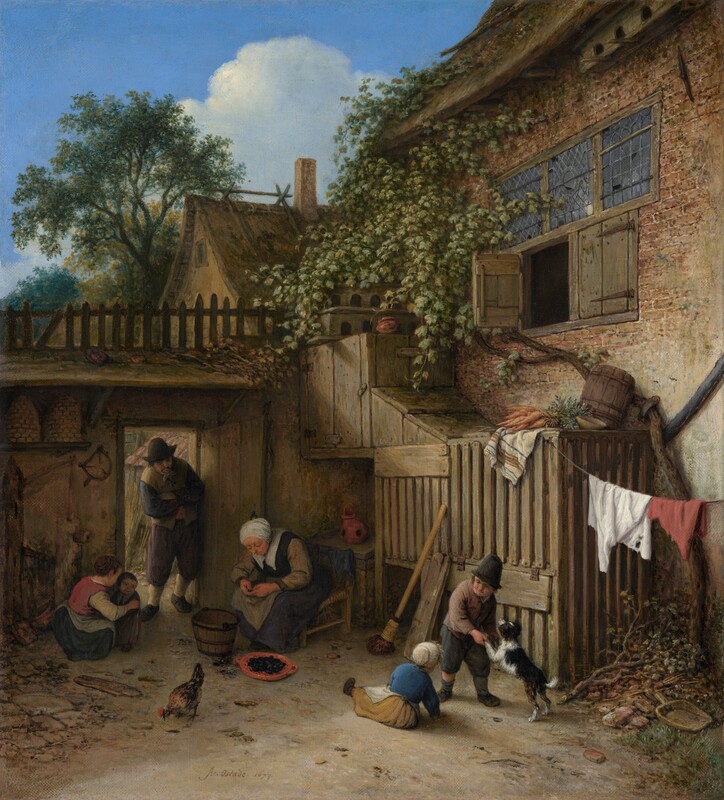 Adriaen van Ostade, The Cottage Dooryard