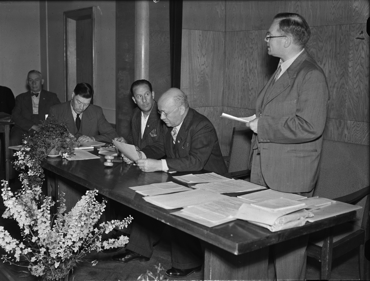 Paul Sandberg, Sannolikt föreningsmöte, i Uppsala, juli 1946