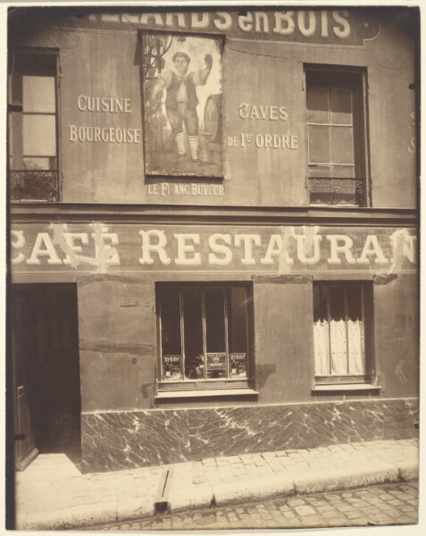 Eugène Atget, Montmartre, au Franc-Buveur (Cafe, Montmartre)