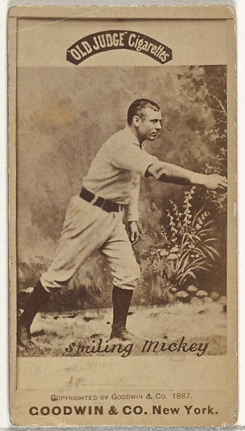 Goodwin & Company, Michael Francis "Smiling Mickey" Welch, from the Old Judge series (N172) for Old Judge Cigarettes