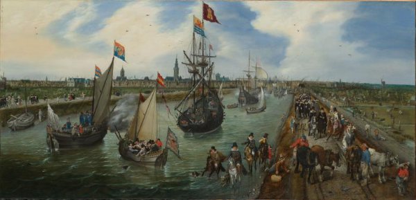 Adriaen Pietersz van de Venne, Het vertrek van een hoogwaardigheidsbekleder uit Middelburg