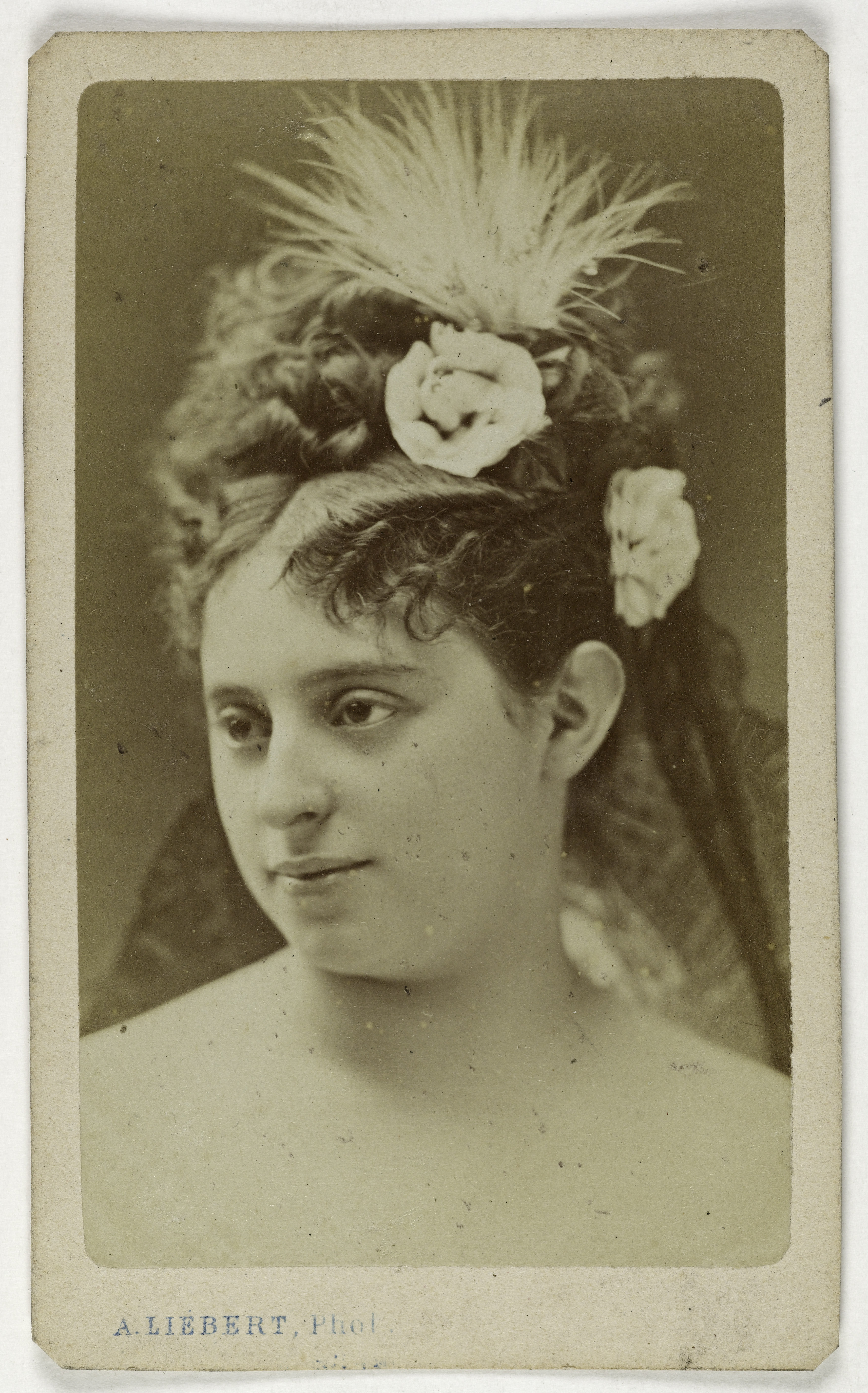 Alphonse Liébert, Portrait de Marie Heilbron (épouse de monsieur de la Panouse, 1849-1886, actrice)