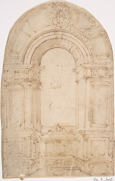 Anonymous, Italian, 16th century, Design for Window