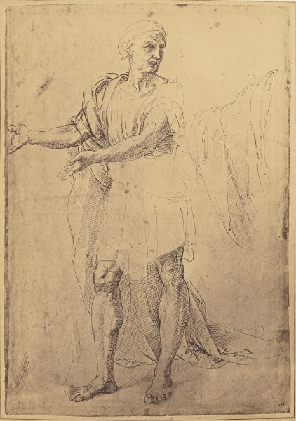 Roger Fenton, [Drawing of a Standing Man by Raphael]