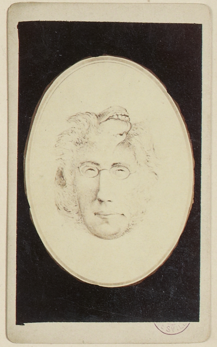 Anonyme, Reproduction : médaillon avec le portrait d'Emile Ollivier