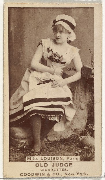 Goodwin & Company, Mlle. Louison, Paris, from the Actors and Actresses series (N171) for Old Judge Cigarettes