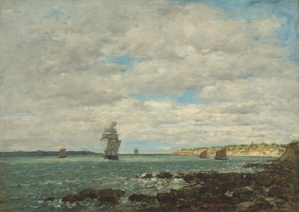 Eugène Boudin, Coast of Brittany
