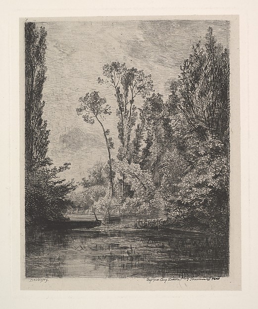 Charles-François Daubigny, The Virgin Islands at Bezon (The Fish Pond)