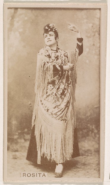 Kinney Brothers Tobacco Company, Rosita, from the Actresses series (N245) issued by Kinney Brothers to promote Sweet Caporal Cigarettes