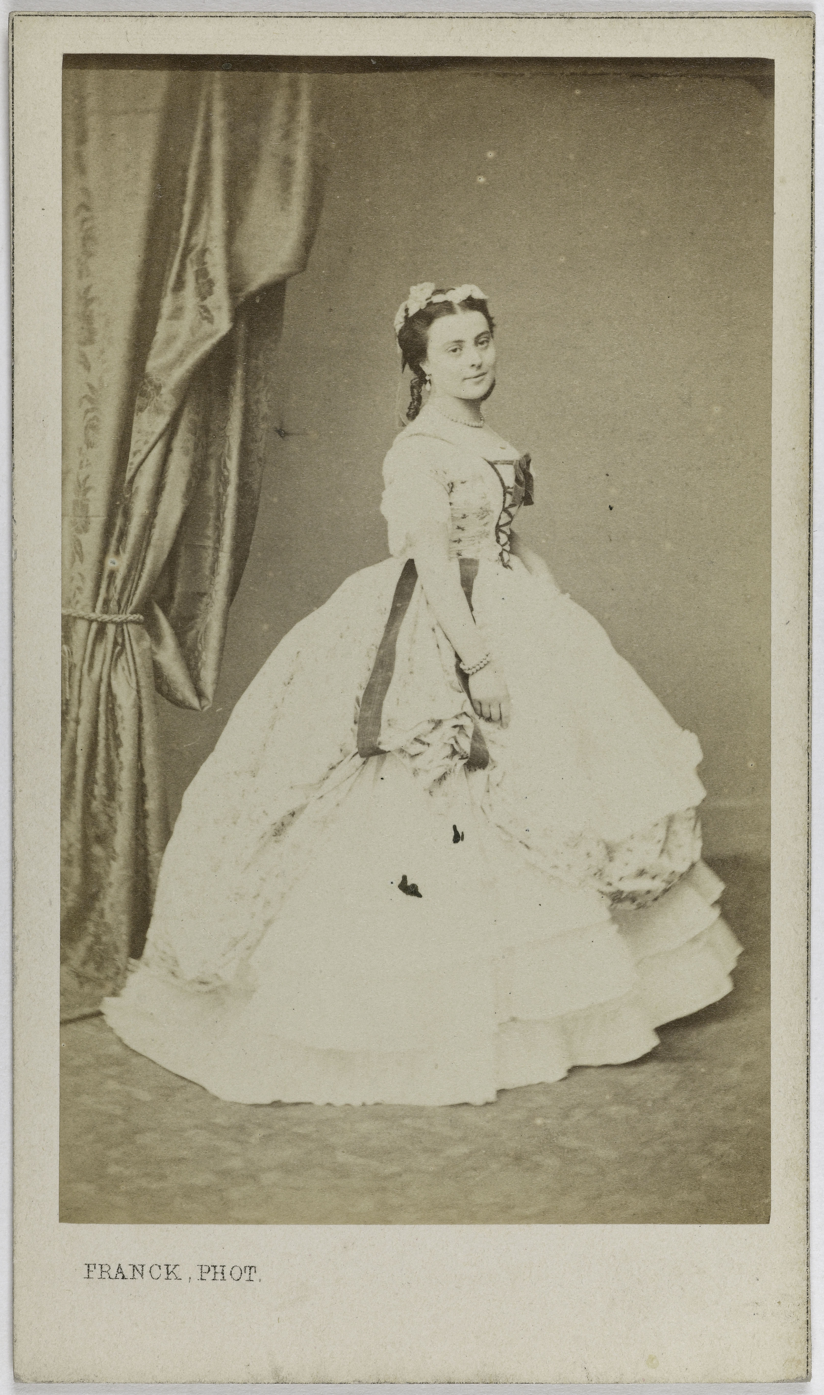 Franck, Portrait de Ponsin Adélaïde Zélia, (épouse de H. Provost), (1843-1885), (actrice)