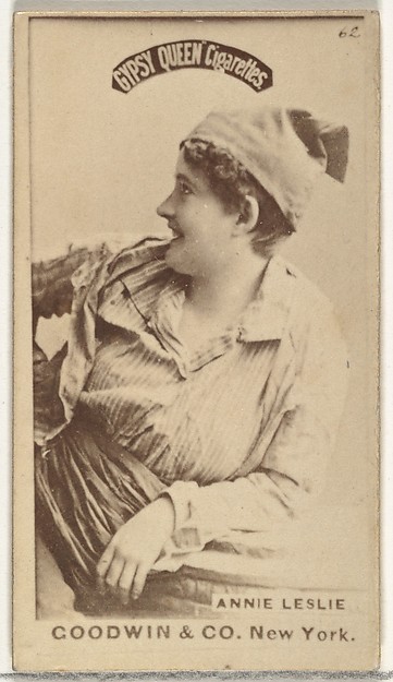 Goodwin & Company, Annie Leslie, from the Actors and Actresses series (N171) for Gypsy Queen Cigarettes