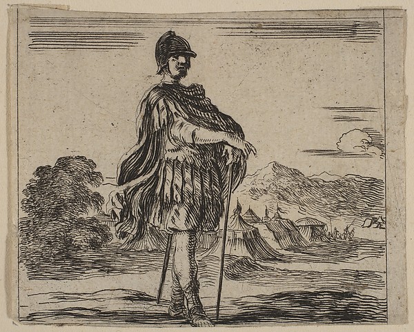 Stefano della Bella, Mars, from 'Game of Mythology' (Jeu de la Mythologie)