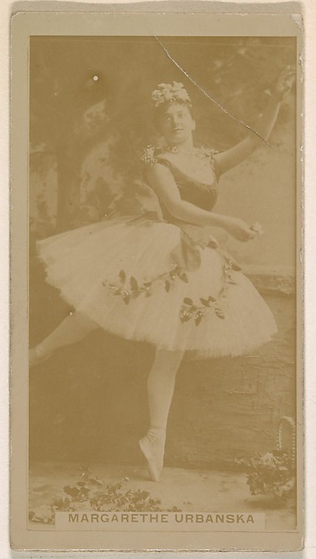 Kinney Brothers Tobacco Company, Margarethe Urbanska, from the Actresses series (N245) issued by Kinney Brothers to promote Sweet Caporal Cigarettes