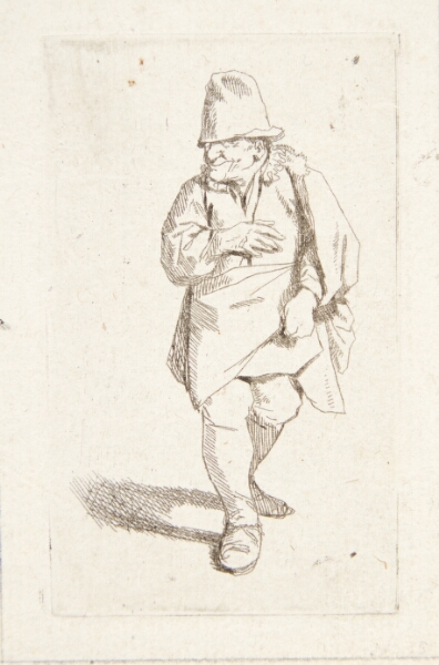 Cornelis Pietersz Bega, Stående mand med høj hat og kort frakke