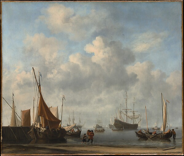 Willem van de Velde II, Entrance to a Dutch Port