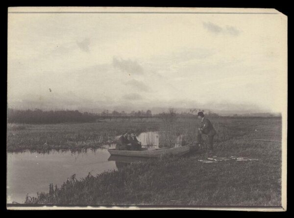 Gale, Lt. Col. Joseph, Three Men, Rowing Boat and Fish