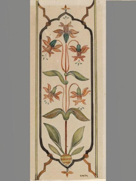 Unknown, Sixteen details mounted on one sheet showing pietra-dura work at the Taj Mahal, Agra.