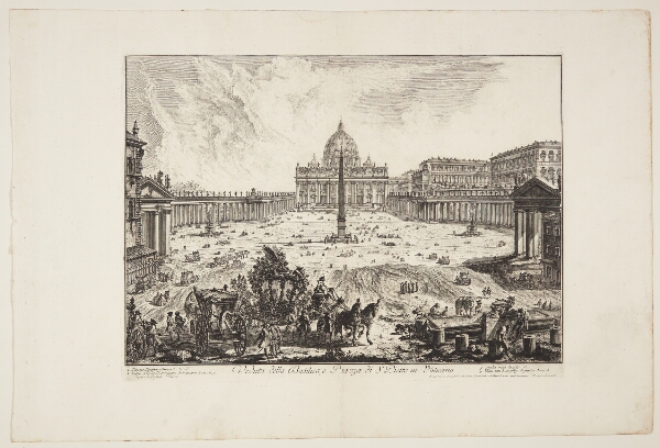 Giovanni Battista Piranesi, Udsigt mod Peterskirken og dens forplads