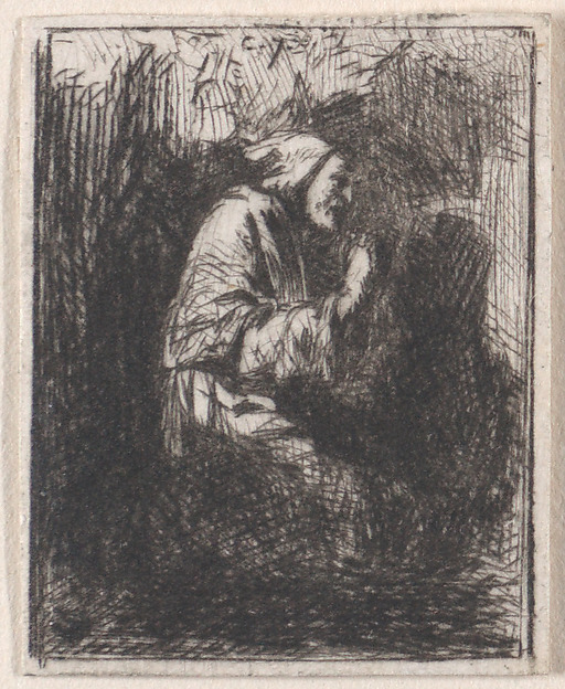Charles Jacque, Praying Monk