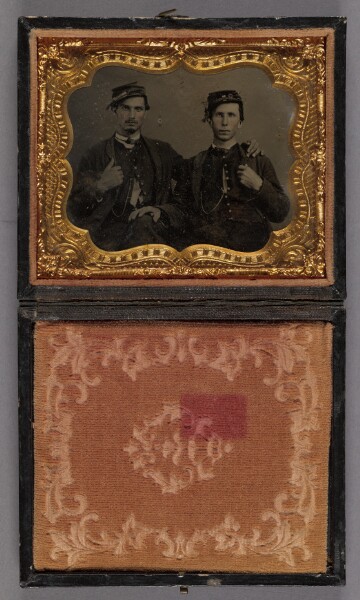 Unknown, [Portrait of Two Seated Union Soldier in Uniform]