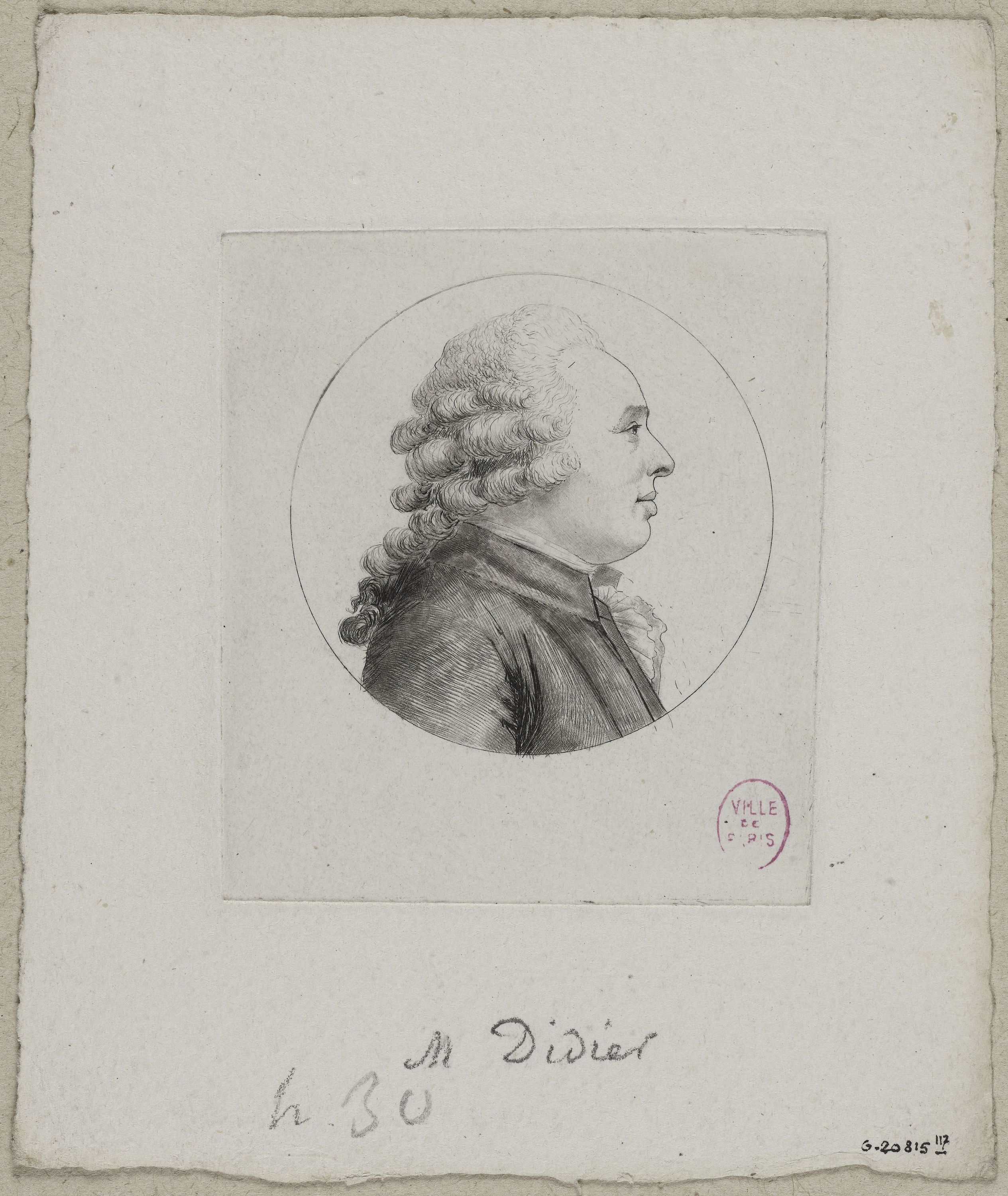 Edmé Quenedey, Portrait de Monsieur Didier