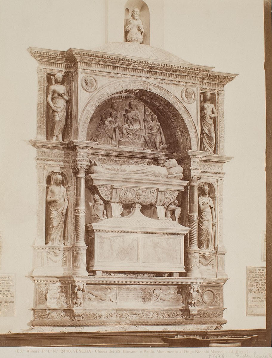 Fratelli Alinari, Kirche SS. Giovanni e Paolo, Grabmal des Dogen Niccolò Marcello, Venedig
