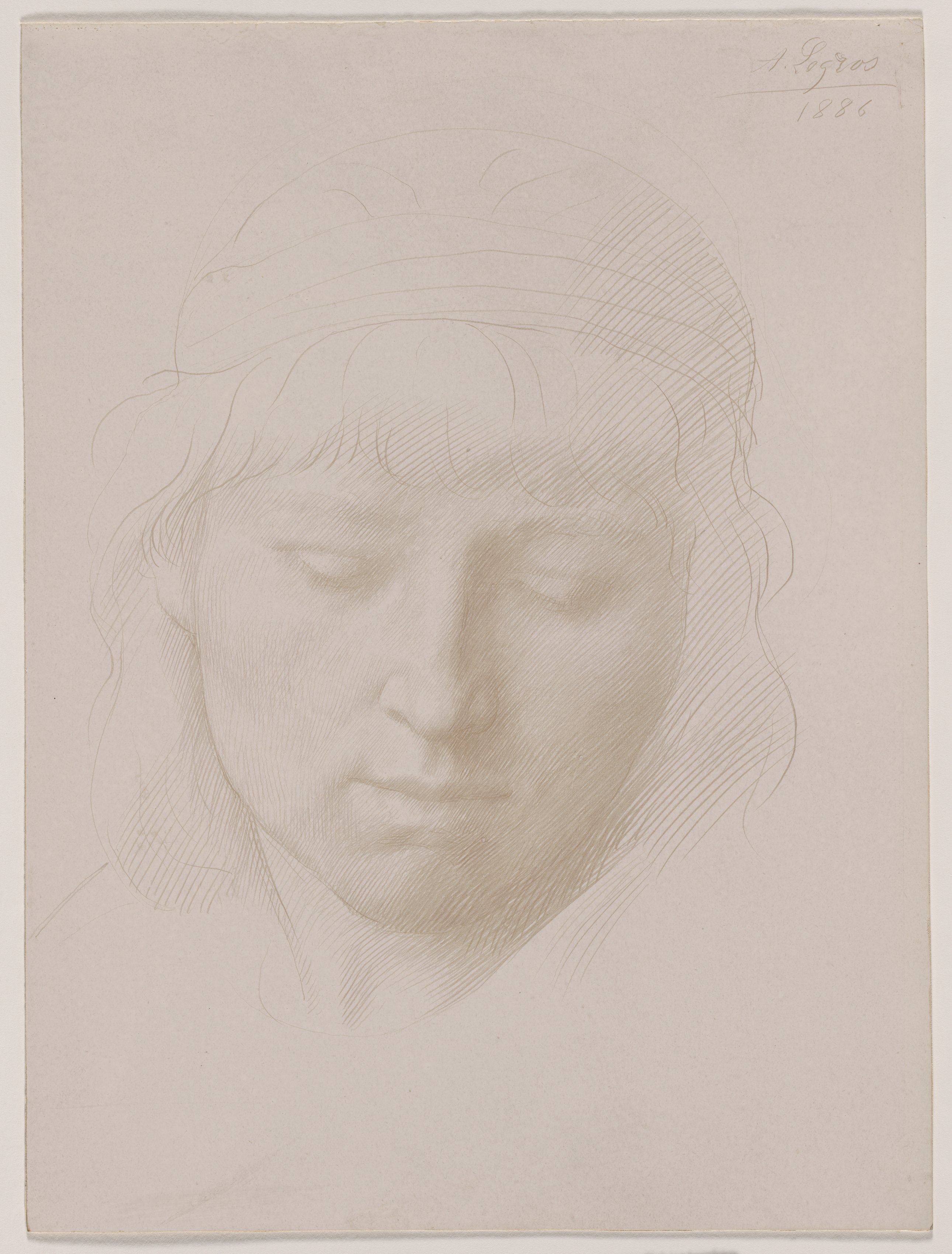Alphonse Legros, Head of a Man