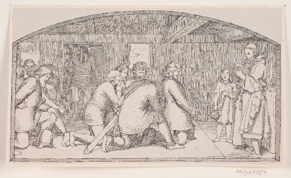 Lorenz Frølich, Illustration til Adam Oehlenschlägers digt "De to kirketårne"